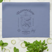 RAVENCLAW™ Wit Leren Wijsheid Crest Theedoek (Gevouwen)