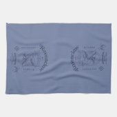 RAVENCLAW™ Wit Leren Wijsheid Crest Theedoek (Horizontaal)