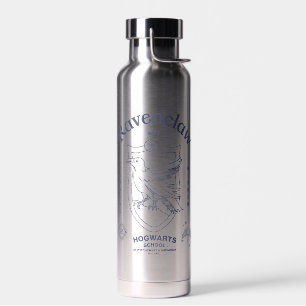 RAVENCLAW™ Wit Leren Wijsheid Crest Waterfles