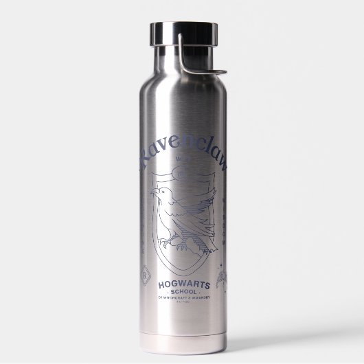 RAVENCLAW™ Wit Leren Wijsheid Crest Waterfles (Links)