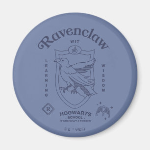 RAVENCLAW™ Witte Leercrest met Wijsheid Magneet