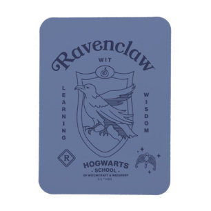 RAVENCLAW™ Witte Leercrest met Wijsheid Magneet