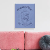 RAVENCLAW™ Witte Leercrest van Wijsheid Canvas Afdruk (Insitu (Woonkamer))