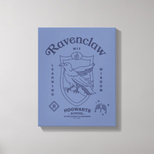 RAVENCLAW™ Witte Leercrest van Wijsheid Canvas Afdruk