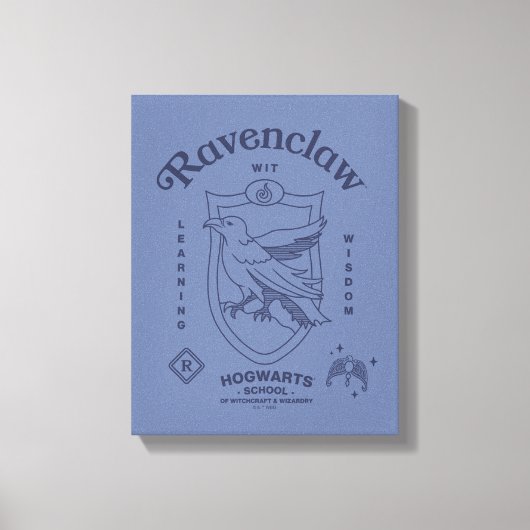 RAVENCLAW™ Witte Leercrest van Wijsheid Canvas Afdruk (Voorkant)