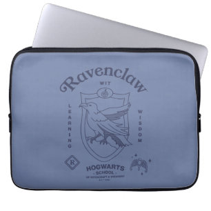 RAVENCLAW™ Witte Leercrest van Wijsheid Laptop Sleeve