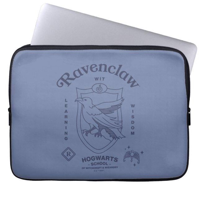 RAVENCLAW™ Witte Leercrest van Wijsheid Laptop Sleeve (Voorkant)