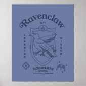 RAVENCLAW™ Witte Leercrest van Wijsheid Poster (Voorkant)