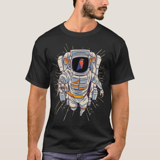 Ravencoin astronaut naar de maan t-shirt (Voorkant)
