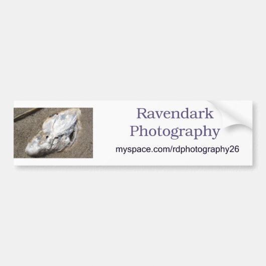 Ravendark fotografie bumpersticker (Voorkant)