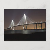 Ravenel Bridge At Night Briefkaart (Voorkant)