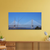 Ravenel Bridge, Charleston, SC Canvas Afdruk (Insitu (Woonkamer))