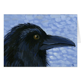 ravenhead Bird Art Card