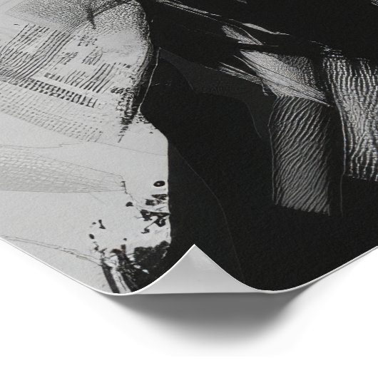 Ravenn Warrior in Heavy Black Bord Armor Poster (Hoek)