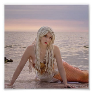 Ravenna Beach Mermaid Foto Afdruk
