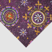 RAVENNA BYZANTIJNSE MOZAÏEK PAARSE BLAUWE STERRENN TISSUEPAPIER (Detail)