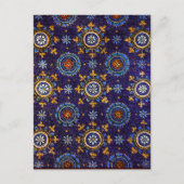 RAVENNA BYZANTIJNSE MOZAÏEKEN,STERREN,BLAUWE STERR BRIEFKAART (Voorkant)