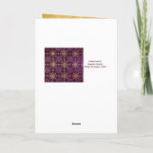 RAVENNA BYZANTINE MOSAICS,STAR,PAARSE STERRENNACHT FEESTDAGEN KAART (Achterkant)