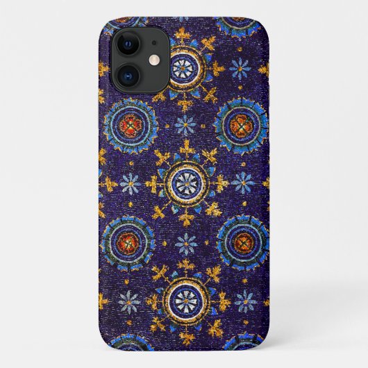RAVENNA BYZANTINE MOSAICS, STARS, BLUE STERRENNACH Case-Mate iPhone CASE (Achterkant)
