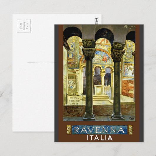 Ravenna Italië Briefkaart (Voorkant / Achterkant)