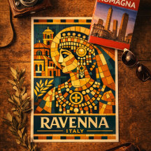 Ravenna Italië Byzantijnse Keizerin Mozaïek Poster