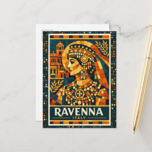 Ravenna Italië Byzantijnse Keizerin Mozaïek Poster Briefkaart