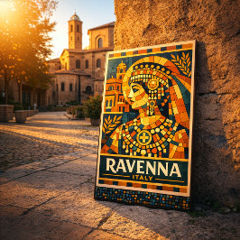 Ravenna Italië Byzantijnse Keizerin Mozaïek Poster Canvas Afdruk