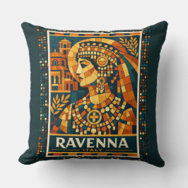 Ravenna Italië Byzantijnse Keizerin Mozaïek Poster Kussen