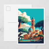 Ravenna Italië Kunst vintage reisillustratie Briefkaart (Voorkant / Achterkant)