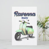 Ravenna Italië vintage Reisposter Briefpapier (Staand voorkant)