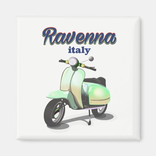 Ravenna Italië vintage Reisposter Magneet (Voorkant)
