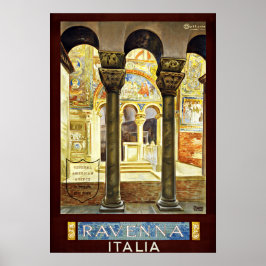 Ravenna Italy Vintage Travel Poster
