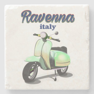 Ravenna Italy vintage Travel poster Stenen Onderzetter