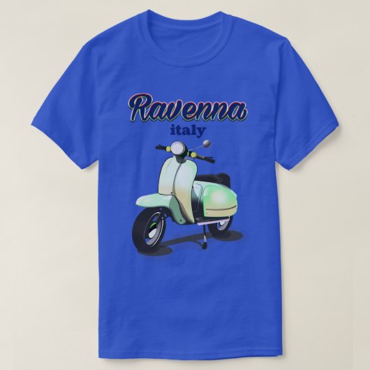 Ravenna Italy vintage Travel poster T-shirt (Design voorkant)