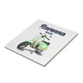 Ravenna Italy vintage Travel poster Tegeltje (Zijkant)