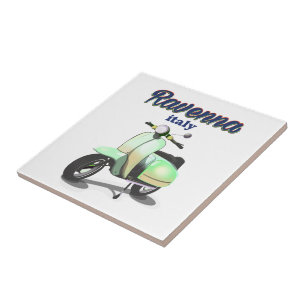 Ravenna Italy vintage Travel poster Tegeltje