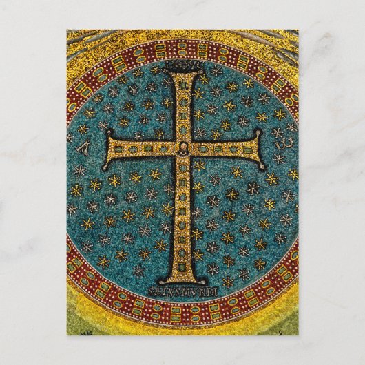Ravenna Mosaic Cross Briefkaart (Voorkant)