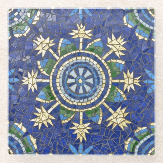 Ravenna-stermozaïek onderzetter (Voorkant)