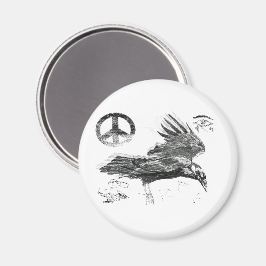 ravenreis magneet (Voorkant / Achterkant)