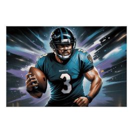 Ravens Baltimore 9 Perfect Poster