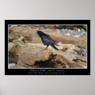 "RAVEN'S CALL" Fotoprint Poster