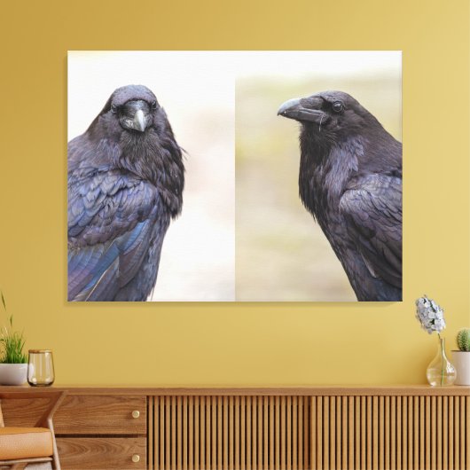 Ravens Canvas Afdruk (Insitu (Woonkamer))