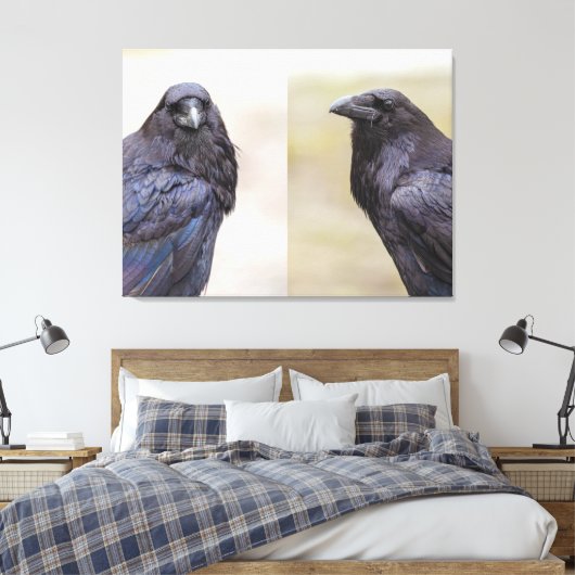 Ravens Canvas Afdruk (Insitu (Slaapkamer))