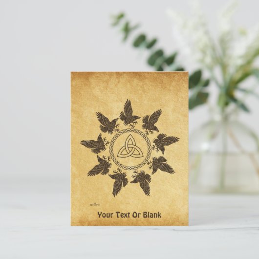 Ravens Circle Dance Briefkaart (Staand voorkant)