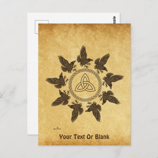 Ravens Circle Dance Briefkaart (Voorkant / Achterkant)