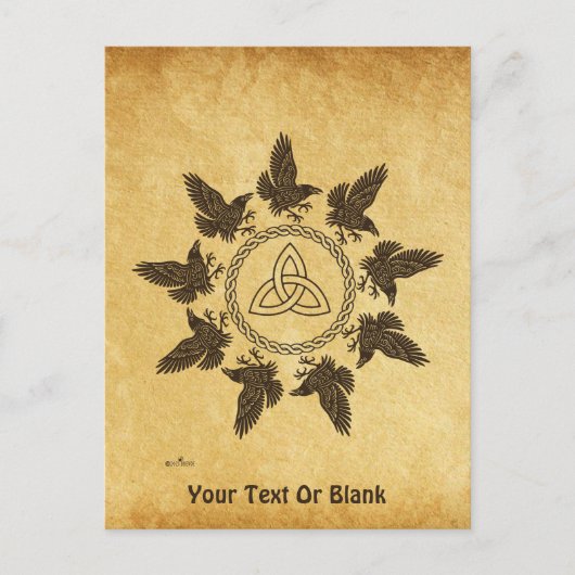 Ravens Circle Dance Briefkaart (Voorkant)