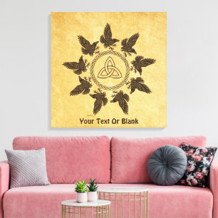 Ravens Circle Dance Canvas Afdruk