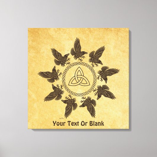 Ravens Circle Dance Canvas Afdruk (Voorkant)