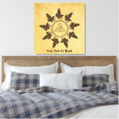 Ravens Circle Dance Canvas Afdruk (Insitu (Slaapkamer))