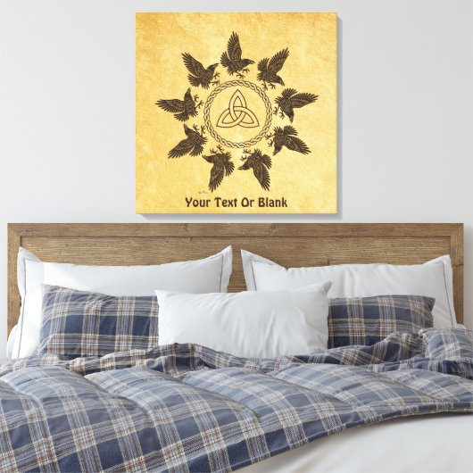 Ravens Circle Dance Canvas Afdruk (Insitu (Slaapkamer))